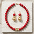 MANI RED NECKLACE| שרשרת בציפוי זהב