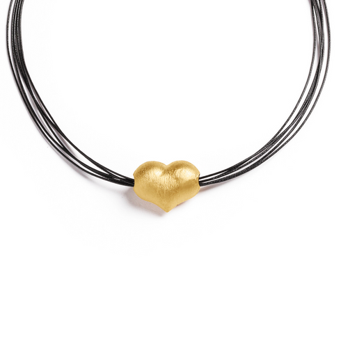 LOVIE| שרשרת תליון לב בציפוי זהב